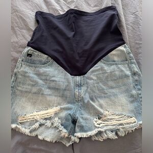 Pinkblush Distressed Maternity Jean Shorts Size 30
